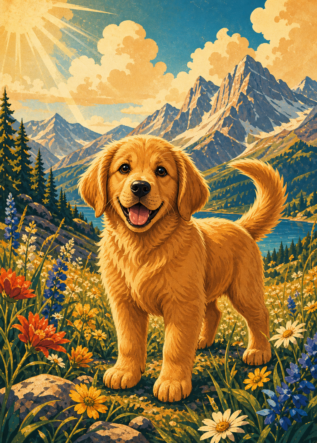 Vintage Poster style example