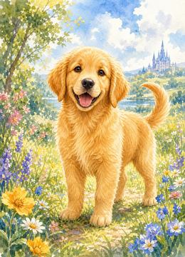 Watercolor artwork style preview